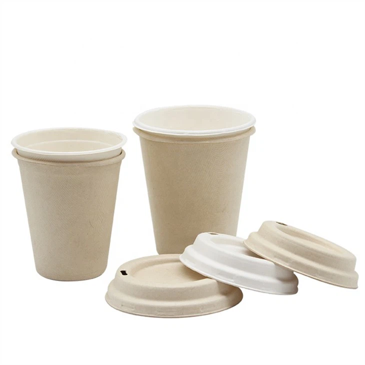 Biodegradable Bagasse Pulp Coffee Cup